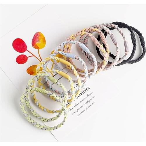 1PC New High Elasticity Women Rubber Band Elastic Hair Bands For Girls Ponytail Holder Gums Rope For Hair
