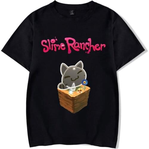 Anime Slime Rancher Tshirt O-Neck Women Men Tshirt Summer Short Sleeve Streetwear Simulation Game Kawaii Children Pullovers Tops