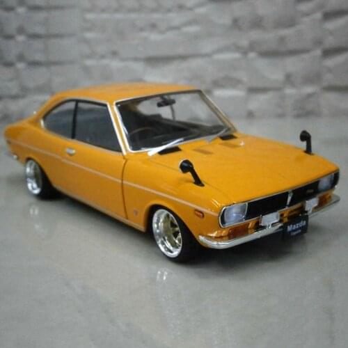 Diecast 1/24 Scale Mazda 1970 Simulation Alloy Car Model Collectible Gift Display Toys for Boys