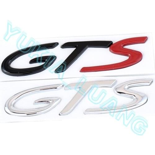 GTS Metal Emblem Badge Body Sticker for Porsche 911 Cayenne Cayman Boxster