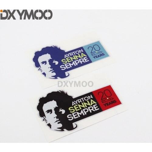 Motorcycle Helmet Bike Sticker Auto Truck Window Car Styling Vinyl Decal for Forever AYRTON SENNA SEMPRE
