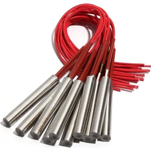 5PCS 17mm 50~60mm Length 201SUS Cartridge Heater 110V/220V/380V 210W/220W/230W/240W/250W Tubular Electric Heating Element