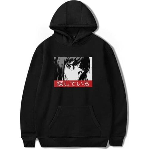 2021 New Hip hop Gasai Yuno Enma Ai Unisex Streetwear Print Japanese Anime Aesthetic Sweatshirt Harajuku Men Sad Girls Hoodies