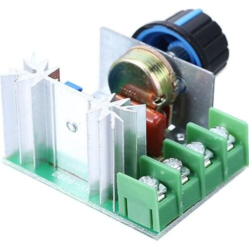 High Current Protection Voltage Regulator 50-220V 2000W AC Dimmers SCR Controller Knob Switch Speed Control Tool