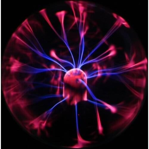 New Glass Plasma Ball Hot Magic USB Sphere Lamp Light Party Black Base 62KC