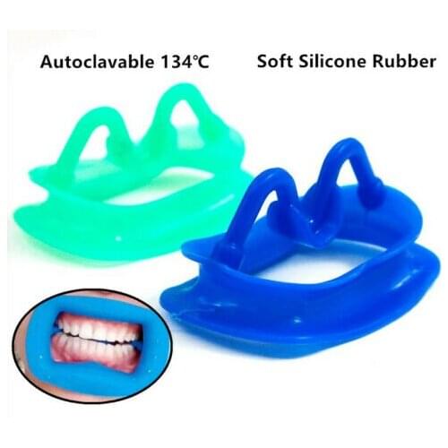 2Pcs/lot Dental Teeth Whitening Mouth Opener Cheek Retractor Props Orthodontic Endo 134℃ Blue/Green