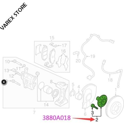 Front axle head for Mitsubishi Outlander OEM:3880A018