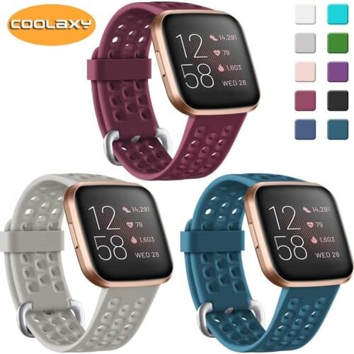 Replacement Band For Fitbit Versa/Versa 2 Strap Soft Silicone Waterproof Wrist Accessories Watch Strap For Fitbit Versa 2