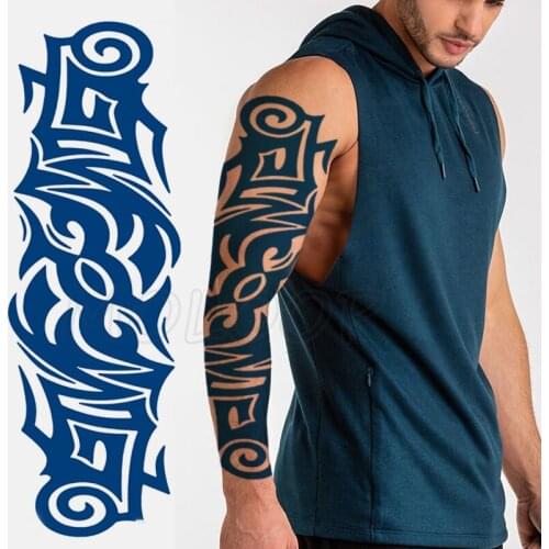Juice Tattoo Sticker Mechanical Totem Element Stickers Full Arm Body Art Fake Tatoo Keep about 15 Days
