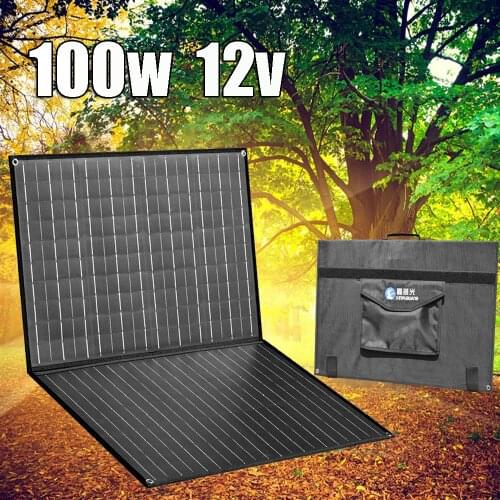 Solar panel 12v 100w 150w folding foldable portable battery charger 20A controller extension cable 20M for car boat camping PV