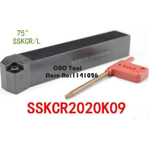 SSKCR2020K09/ SSKCL2020K09 Metal Lathe Cutting Tools Lathe Machine CNC Turning Tools External Turning Tool Holder S-Type SSKCR/L