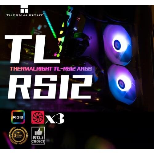 Thermalright TL-RS12 3 in 1 120mm CPU cooling fan ARGB silent fan air-cooled replacement fan 5V/3PIN with controller