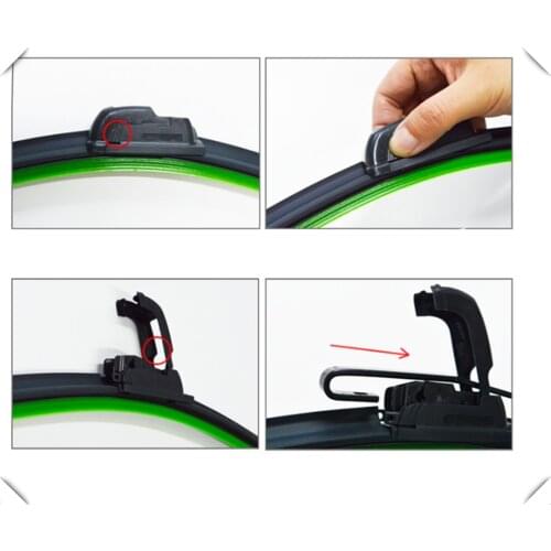 Universal car U-shaped soft frameless auto windshield wiper blade inch for Subaru Legacy Impreza Crosstrek BRZ VIZIV-7 Levorg