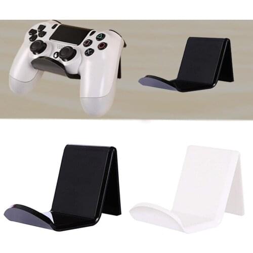 Universal Game Controllers Bracket Acrylic Headset Hanger Wall Mount Bracket Self-Adhesive Hook For Desktop PC Gamepads Headset