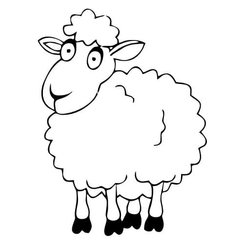 10.9CMX15.2CM Funny Sheep Farm Animals Decal Vinyl Car Sticker Black/Silver
