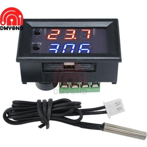 W1209WK W1209 DC 12V Digital Display Temperature Controller Thermostat for Incubator Water Heater Temp Regulator Heating Cooling