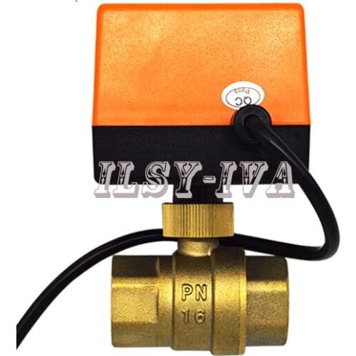 2017 new 1/2" DN15 Brass Motorized Ball Valve,Cold&hot water/Water vapor/heat gas 2 way Brass Motorized Ball Valve