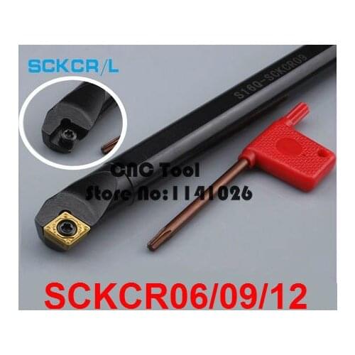 1PCS 8mm 10mm 12mm 14mm 16mm 20mm 25mm 32mm SCKCR06 SCKCR09 SCKCR12 SCKCL06/09/12 the Right/Left Hand CNC Turning tools