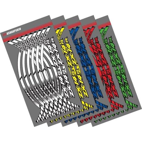 12 X Motorcycle Styling Wheel Hub Tire Reflective Sticker moto Car Decorative Stripe Decal For KAWASAKKI ZX-14R zx-14r