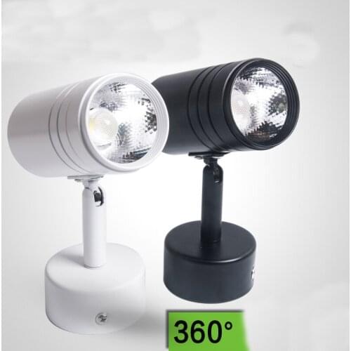 12W 220V LED COB Track lighting Showcase ceiling Background wall spot lamp surface mounted