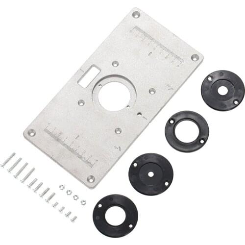 235x120x8mm Trimming Machine Flip Panel Woodworking Router Table Insert Plate Table Insert Plate Tools Trimming Machine