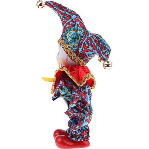 6 Inch 16 Cm Pocerlain Triangel Doll Clown Doll Home Desk Display Ornaments