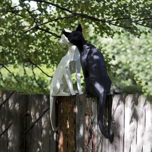 70Cm 3D Paper Model Siamese Cat DIY Papercraft Animal Stereo Origami Ins Handmade Craft Gift Decoration Children Educational Toy