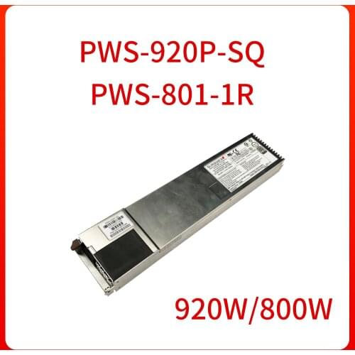 920W/800W PWS-920P-SQ/PWS-801-1R Server Switching power supply Redundant power supply module For Supermicro Original