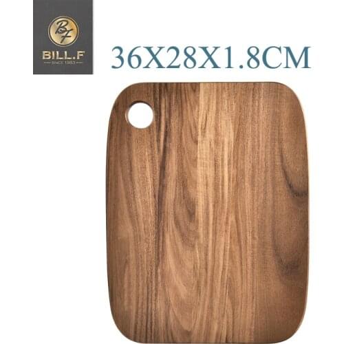 Acacia wood cutting board, whole fruit cutting board, Western food cutting board, solid wood bread board, snack tray36x28x1.8cm