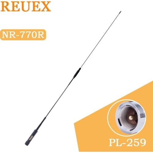 Nagoya REVEX NR-770R Dual Band VHF/UHF 144/430MHz 3.0/5.5 dBi High Gain NL 770R Car Radio Mobile/Station Antenna PL-259 Mount