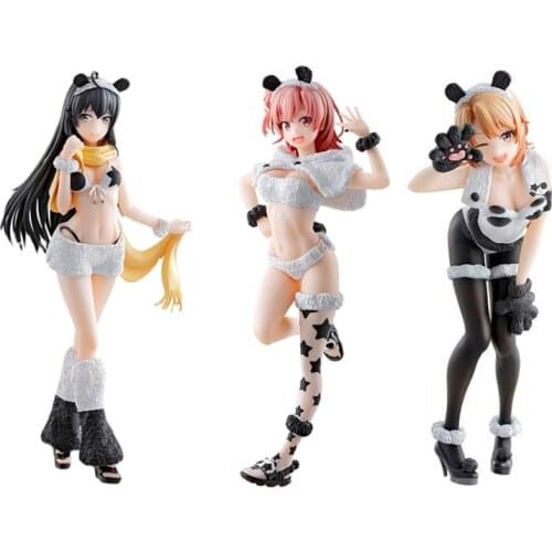 BANDAI Banpresto Original Isshiki Iroha Yuyi Yokino Panda costume Figure Anime Model Doll Toys