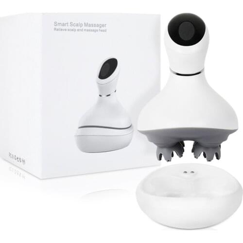 New Waterproof Head Massager Electric Vibrating Wireless Scalp Massager Prevent Hair Loss Body body vibration Kneading massage