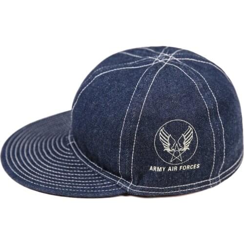 Bronson HBT USAAF Type A-3 Mechanics Cap US Army Denim Work Cap WW2 Military Hat