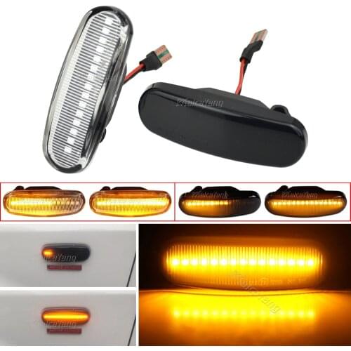 For Fiat Panda 169 Grande Punto Multipla Doblo Fiorino Linea Idea Stilo Dynamic Side Marker Lamp LED Turn Signal Light