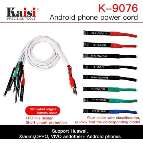 Boot line for Android series mobile phone repair boot power cord Analog original battery cable Short circuit protection K-9076