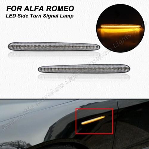 2X LED Side Marker Light Arrow Turn Signal Blinker Indicator Lamp For Alfa Romeo Giulietta 940 Juliet Sprint Veloce Ti 2010-2021