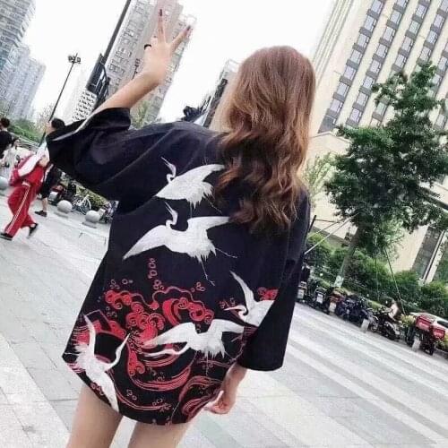 Summer Japanese Kimono Yukata Haori Cardigan Men Samurai Clothing Kimono Jacket Mens Kimono Streetwear Men Anime Blouse Shirt