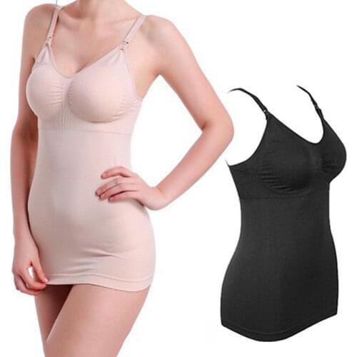 Pregnant Women Front Buckle Nursing Tank Top Trim Maternity Breastfeeding Vest