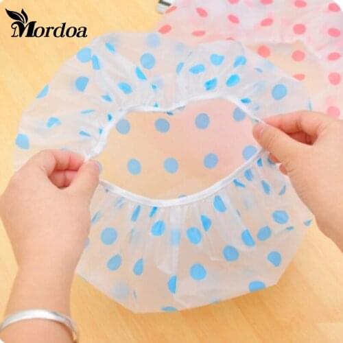 Mordoa Summer bath waterproof shower cap thickening cartoon pattern makeup care cap kitchen anti-fume hat wholesale