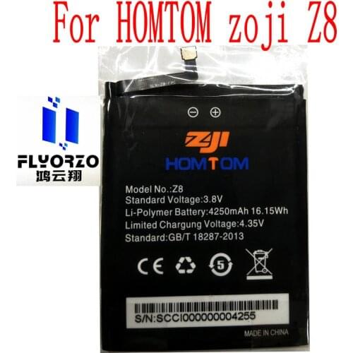 New High Quality 4250mAh HOMTOM Z8 Battery For HOMTOM zoji Z8 Mobile Phone