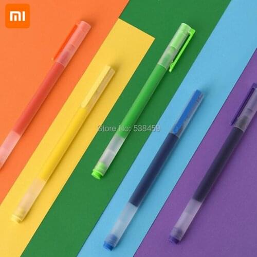 Original Xiaomi color gel pen large capacity quick-drying anti-fouling 0.5 mm ink pen learning office stationery