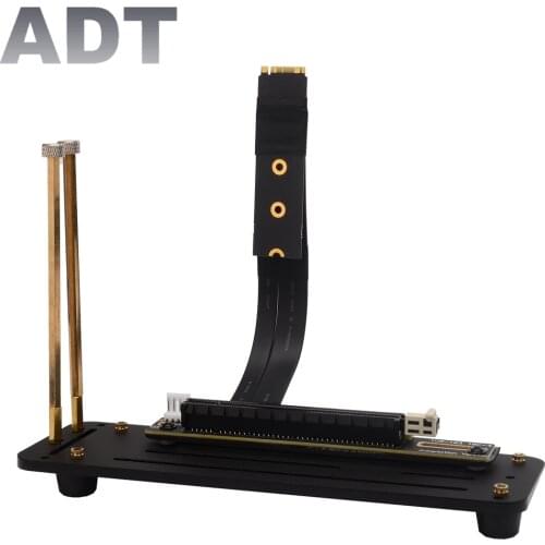 Adaptador nvme pcie x16 PCIe x16 3.0 Extension Cable PCI Express 16x To M.2 NVMe M Key 2280 Riser Card Gen3.0 Extender