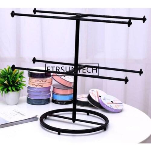 10pcs Ribbon Storage Holder Florist Flower Bride Bouquet Ribbon Stand Display Rack Hanger Bracket Double Tiers