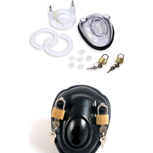 Kinky Male Locking Cock and Ball Chastity Device Cup Bondage Cup Set Male Slave Training Sex Products