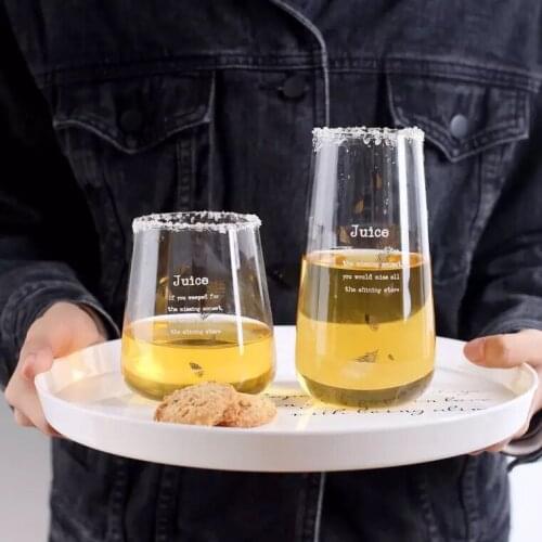 HOMIE Glass milk cup beer mug Transparent coffee mug tazas de ceramica creativas wine glass wedding decoration tazas caneca