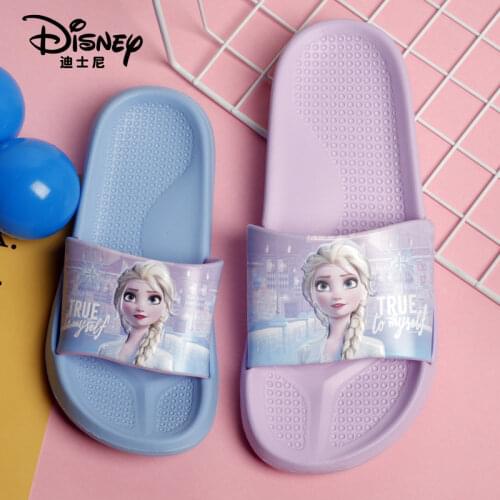 Summer new style Disney Aisha princess non-slip bathroom home parents and children wear EVA sandals and slippers outside