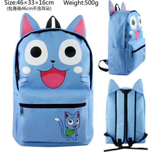 Anime Cartoon FAIRY TAIL Backpack Student Satchel Schoolbag Travel Shoulder Book Bags Purse Unisex Laptop Back Pack