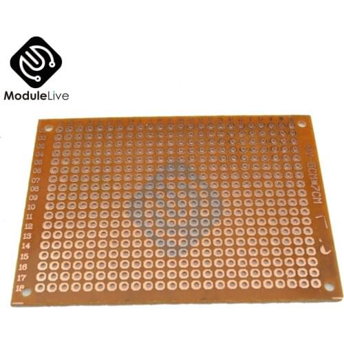 Universal PCB Board 5x7 5 x 7 cm 2.54mm DIY Prototype Paper Printed Circuit Panel 5x7cm 50x70mm