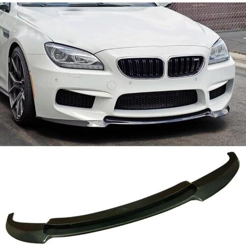 V Style Carbon fiber Front Bumper Lip Sport Fit For BMW 6-Series F06 F12 F13 M6