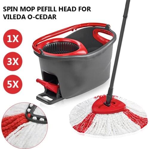 1/3/5pcs Replacement Microfibre Spin Mop Clean Refill Head for Vileda O-Cedar EasyWring Household Cleaning Tools Mop Accessories
